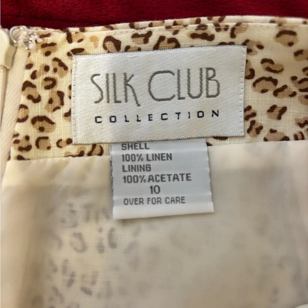 Elegant Leopard Print Pencil Skirt with Palm Detail - Picture 2 of 7